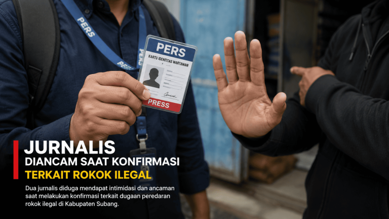 Jurnalis Diduga Diintimidasi saat Konfirmasi Rokok Ilegal